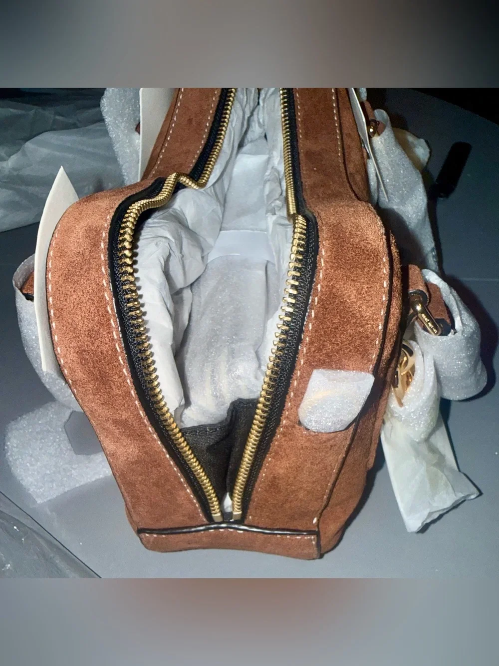 Marc Jacobs Brown Suede drifter Top-Handle satchel